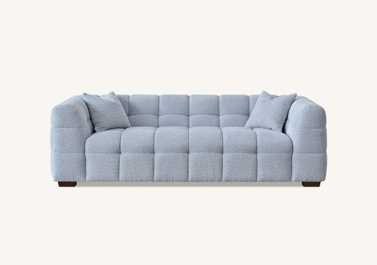 The Bubble Tribeca Pearl Boucle 3 Seater Premium Sofa Boucle Fabric
