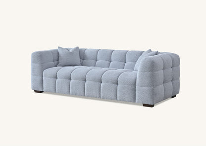The Bubble Tribeca Pearl Boucle 3 Seater Premium Sofa Boucle Fabric