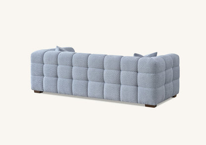 The Bubble Tribeca Pearl Boucle 3 Seater Premium Sofa Boucle Fabric