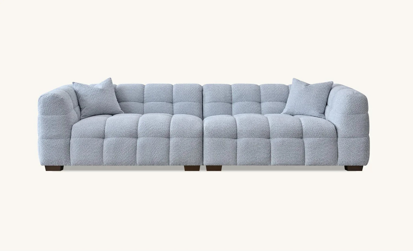 The Bubble Tribeca Pearl Boucle 4 Seater Premium Sofa Boucle Fabric