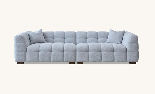 The Bubble Tribeca Pearl Boucle 4 Seater Premium Sofa Boucle Fabric