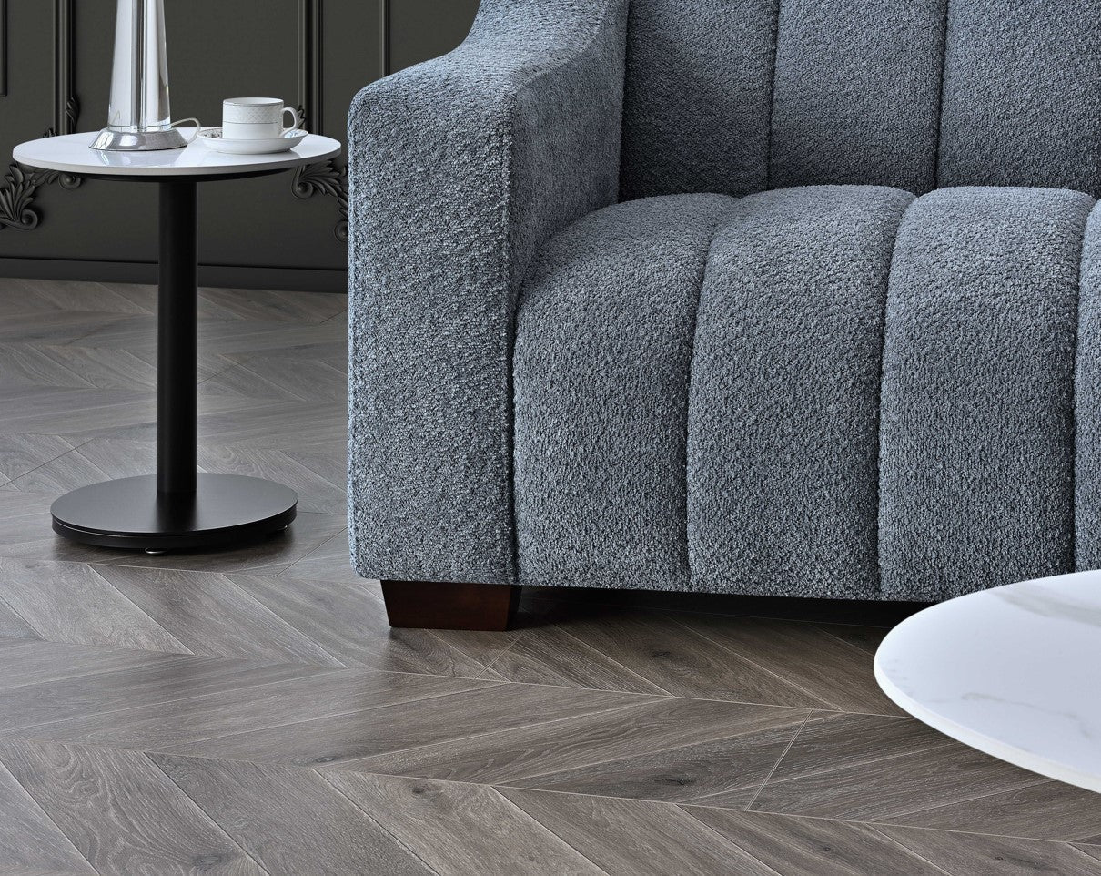 The Kelly Iron Boucle 3 Seater Premium Sofa Iron Boucle Fabric