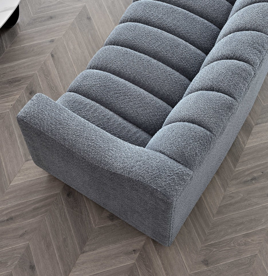 The Kelly Iron Boucle 3 Seater Premium Sofa Iron Boucle Fabric