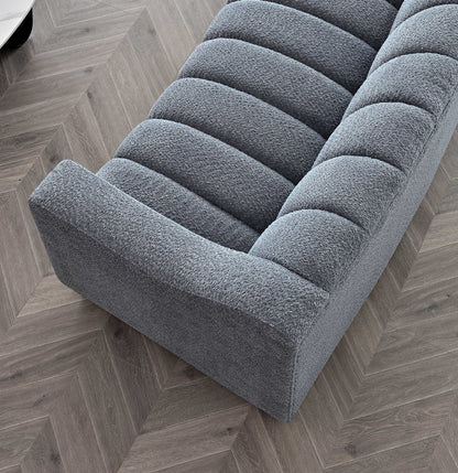 The Kelly Iron Boucle 3 Seater Premium Sofa Iron Boucle Fabric