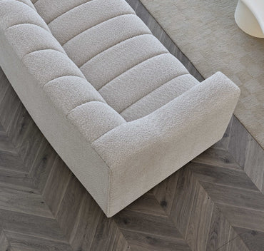 The Kelly Ivory Boucle 3 Seater Premium Sofa Ivory Boucle Fabric