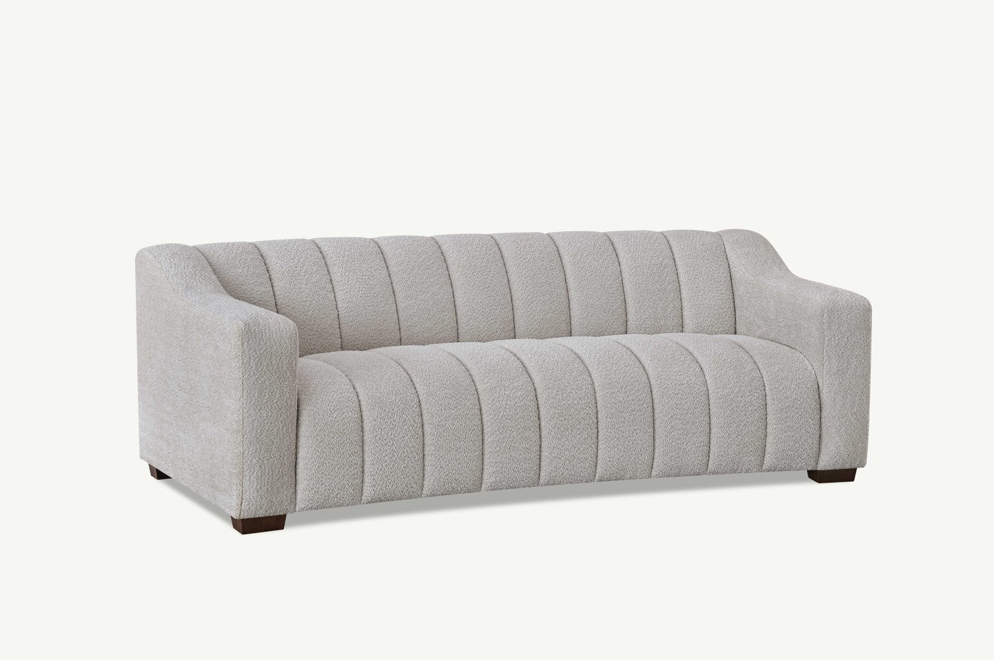 The Kelly Ivory Boucle 3 Seater Premium Sofa Ivory Boucle Fabric