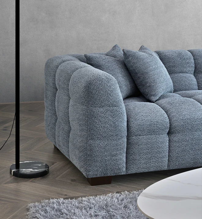 The Bubble Iron Boucle Fabric Left Hand Corner Tribeca Sofa