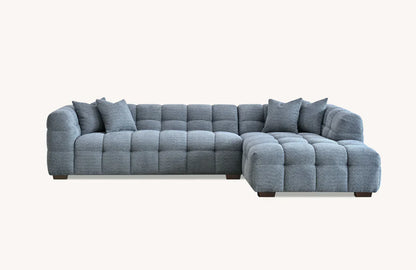 The Bubble Iron Boucle Fabric Left Hand Corner Tribeca Sofa