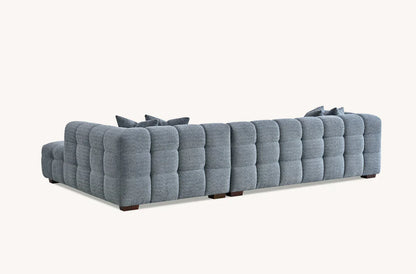 The Bubble Iron Boucle Fabric Left Hand Corner Tribeca Sofa
