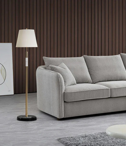 The Pebble Taupe Boucle Corner Premium Sofa Fabric