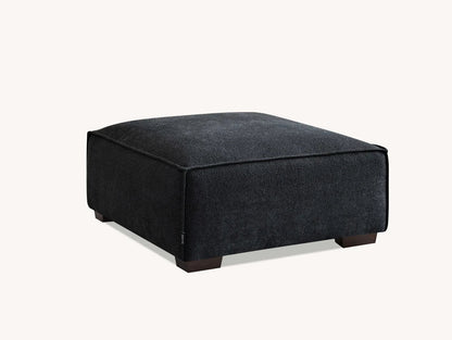 The Dakota Midnight Black Boucle 4 Seater With Chaise Premium Sofa Midnight Boucle Fabric