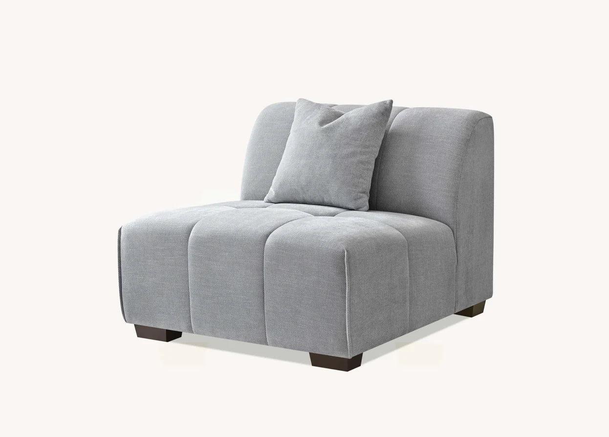 The Leonard Cloudy Grey Boucle Right Hand Corner Premium Sofa Cloudy Grey Boucle Fabric