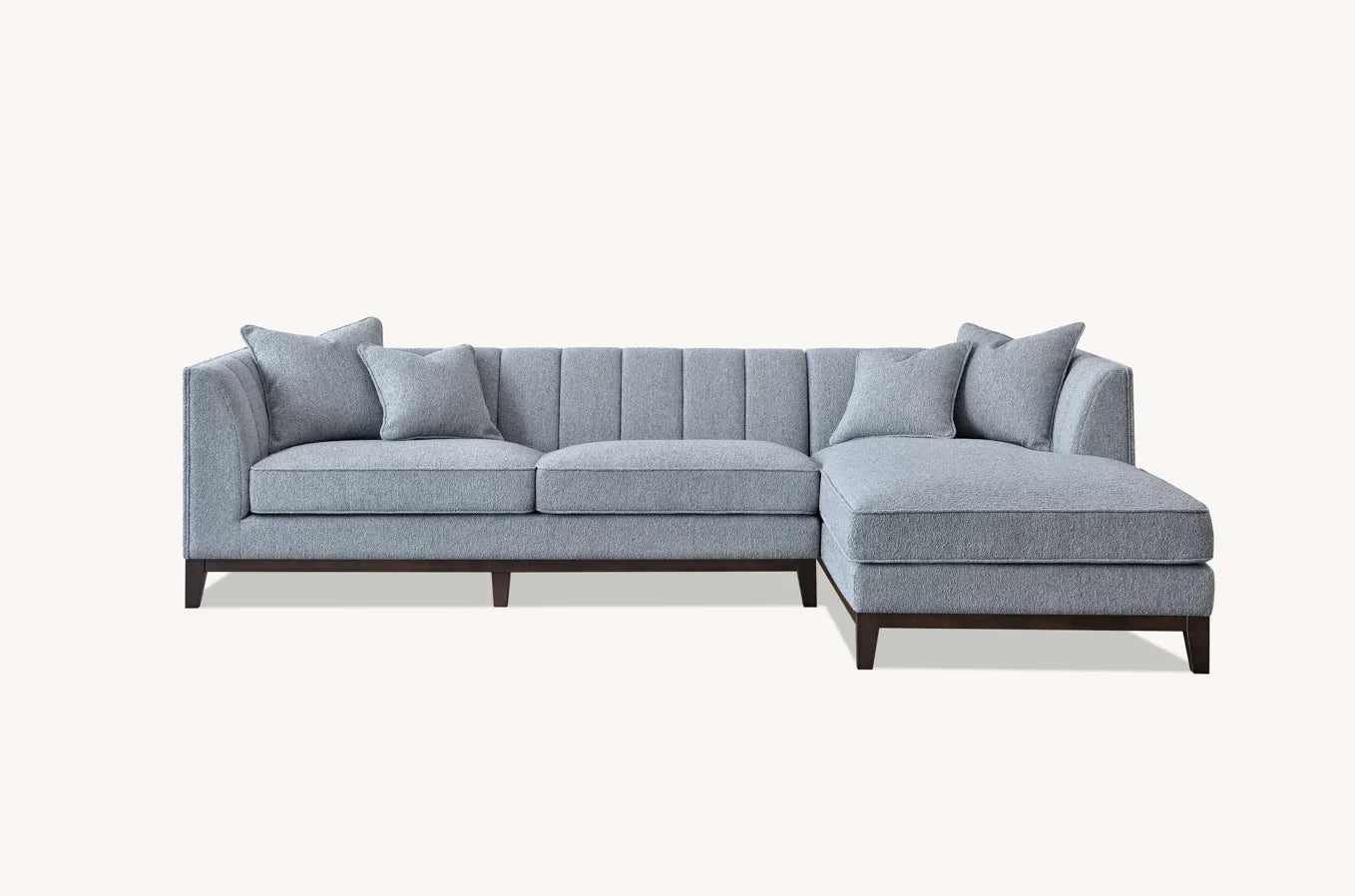 The Cooper Dolphin Boucle Right Hand Corner Premium Sofa Dolphin Boucle Fabric