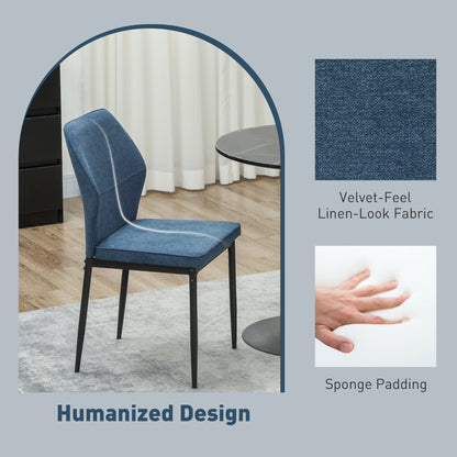 Stylish Velvet Dining Chairs - Ergonomic Support & Space-Saving Design