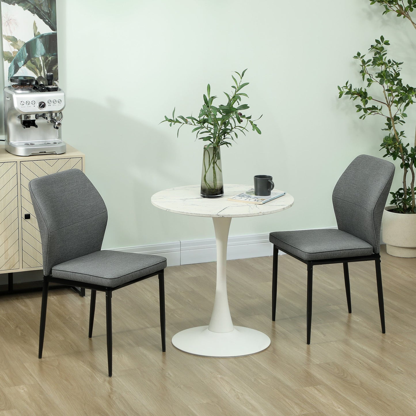 Stylish Velvet Dining Chairs - Ergonomic Support & Space-Saving Design