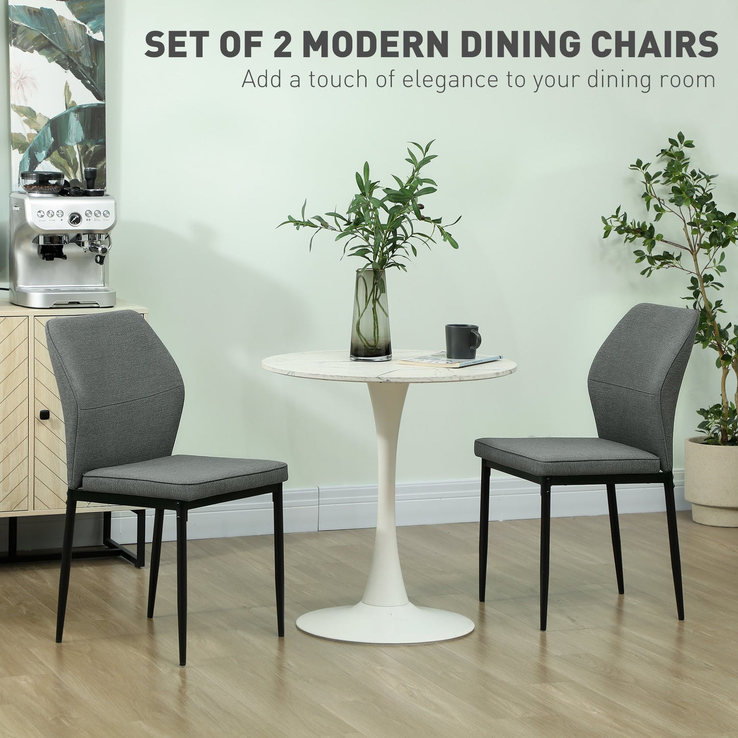 Stylish Velvet Dining Chairs - Ergonomic Support & Space-Saving Design