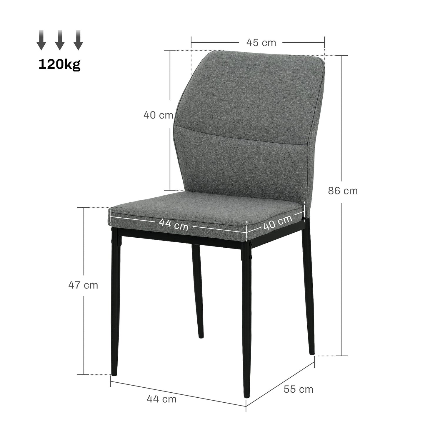 Stylish Velvet Dining Chairs - Ergonomic Support & Space-Saving Design