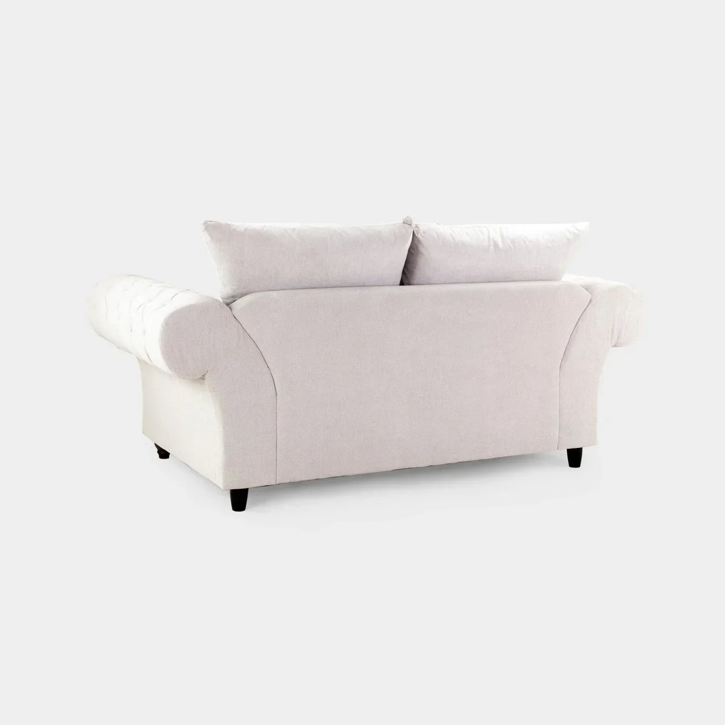 Chesterfield Stone Velvet Fullback 2 Seater Sofa