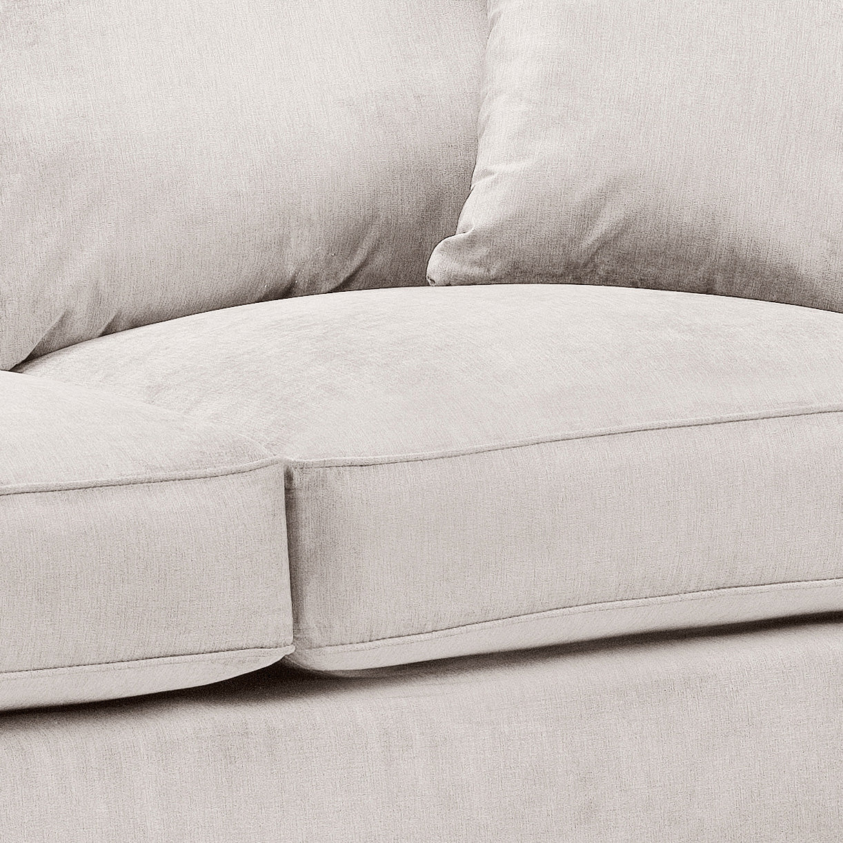 Chesterfield Stone Fullback Left Hand Facing Corner Sofa Stone Velvet