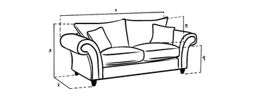 Chesterfield Grey Velvet Fullback 3 Seater Sofa