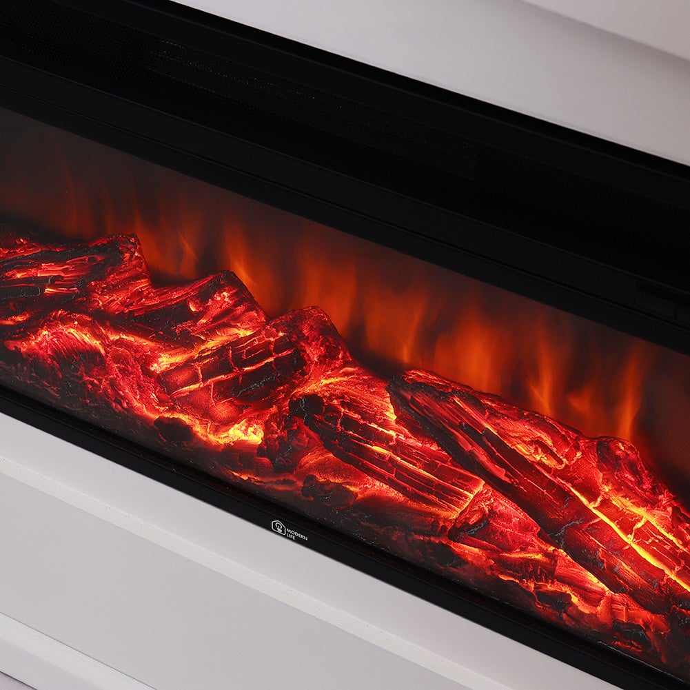 48 Inch Inset Electric Fireplace with LCD Display Freestanding Fireplaces