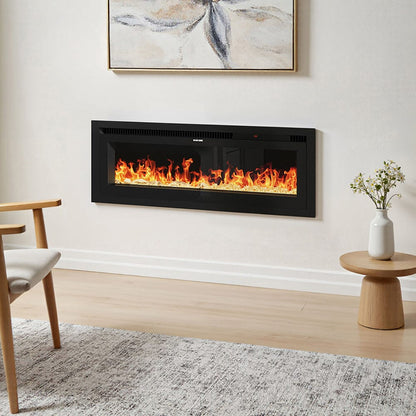 42/50/60/73 inch Electric Fire 12 Vibrant Flame Colours Electric Fireplace with Remote