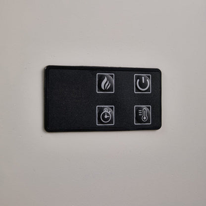 47/59 Inch Wall Mounted Electric Fireplace with Faux Stone Mantel, WiFi, Remote & LED Flames