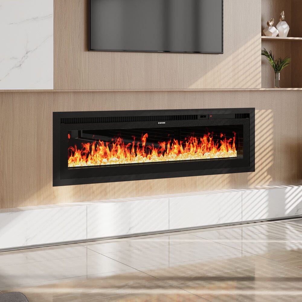 42/50/60/73 inch Electric Fire 12 Vibrant Flame Colours Electric Fireplace with Remote Living and Home 50 inch 