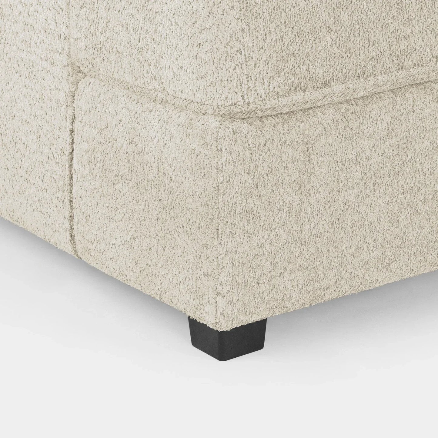 Carnaby Sofa Boucle Beige Fabric U Shape Corner Sofa