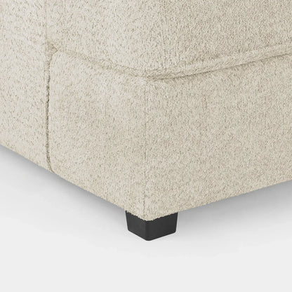Carnaby Sofa Boucle Beige Fabric U Shape Corner Sofa