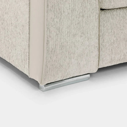 Naples Sofa Beige Fabric Large Corner Sofa