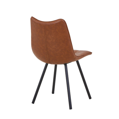 Alnwick Leather Effect Tuscan Tan Dining Chair