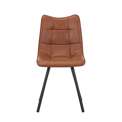 Alnwick Leather Effect Tuscan Tan Dining Chair
