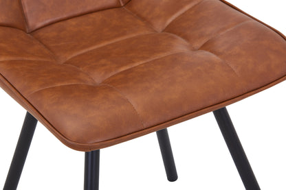 Alnwick Leather Effect Tuscan Tan Dining Chair