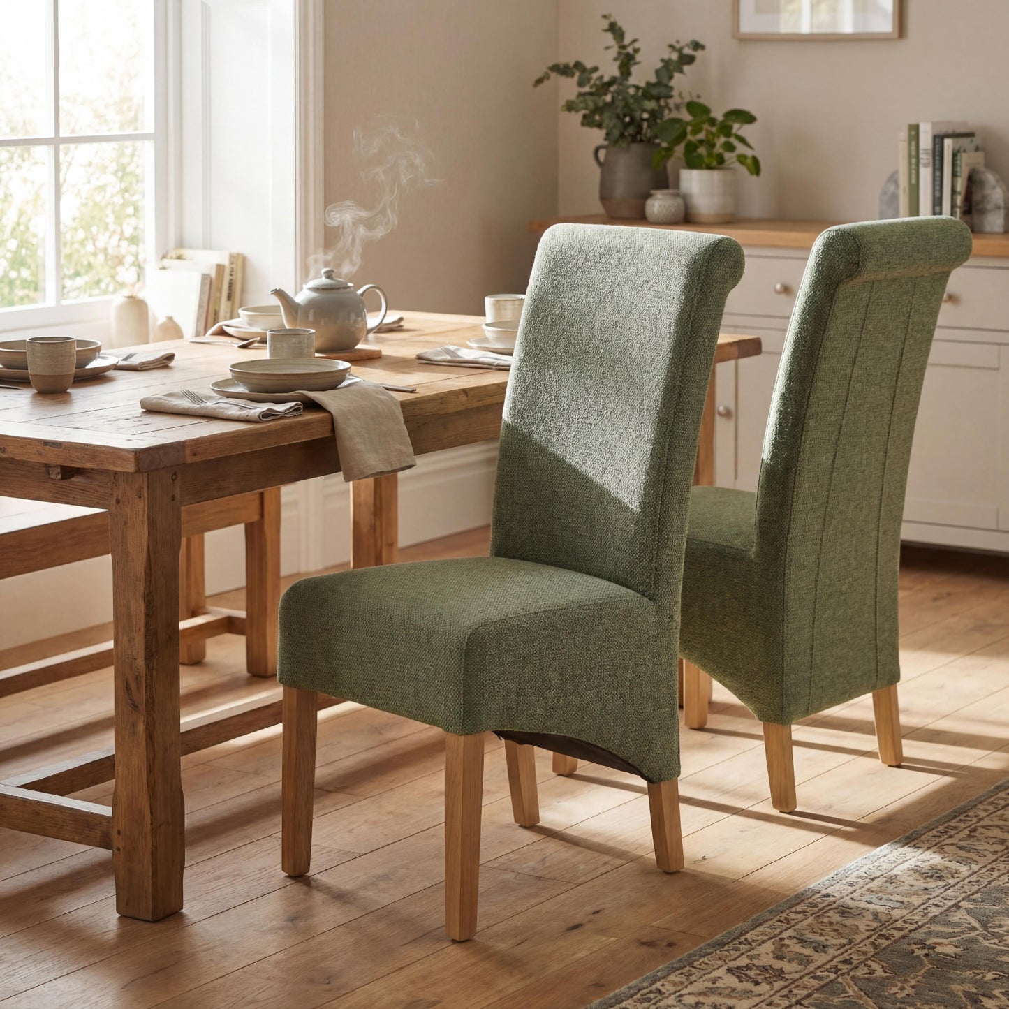 Krista Weave Green Dining Chair