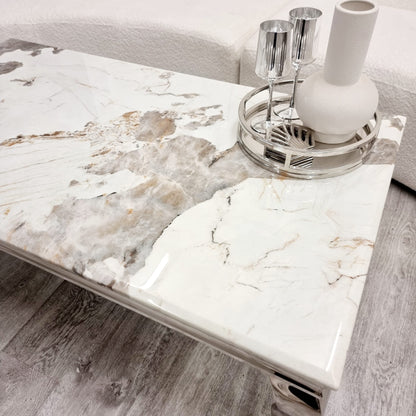 Louis Chrome Coffee Table