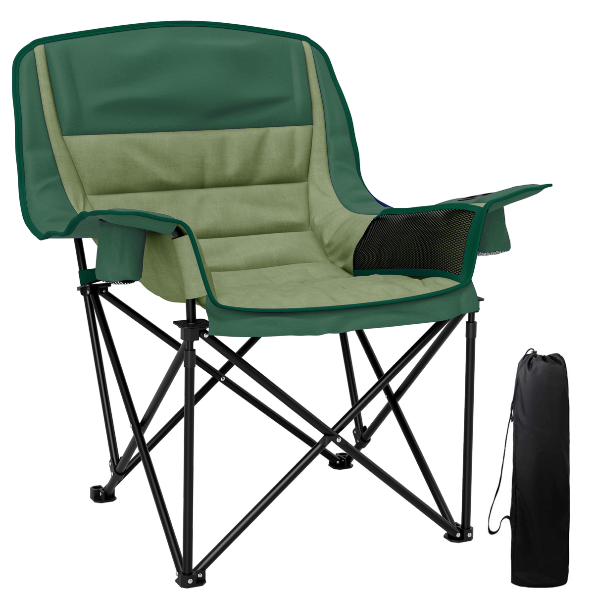 Esterno Camping Chair for Adults, Padded Folding Chair