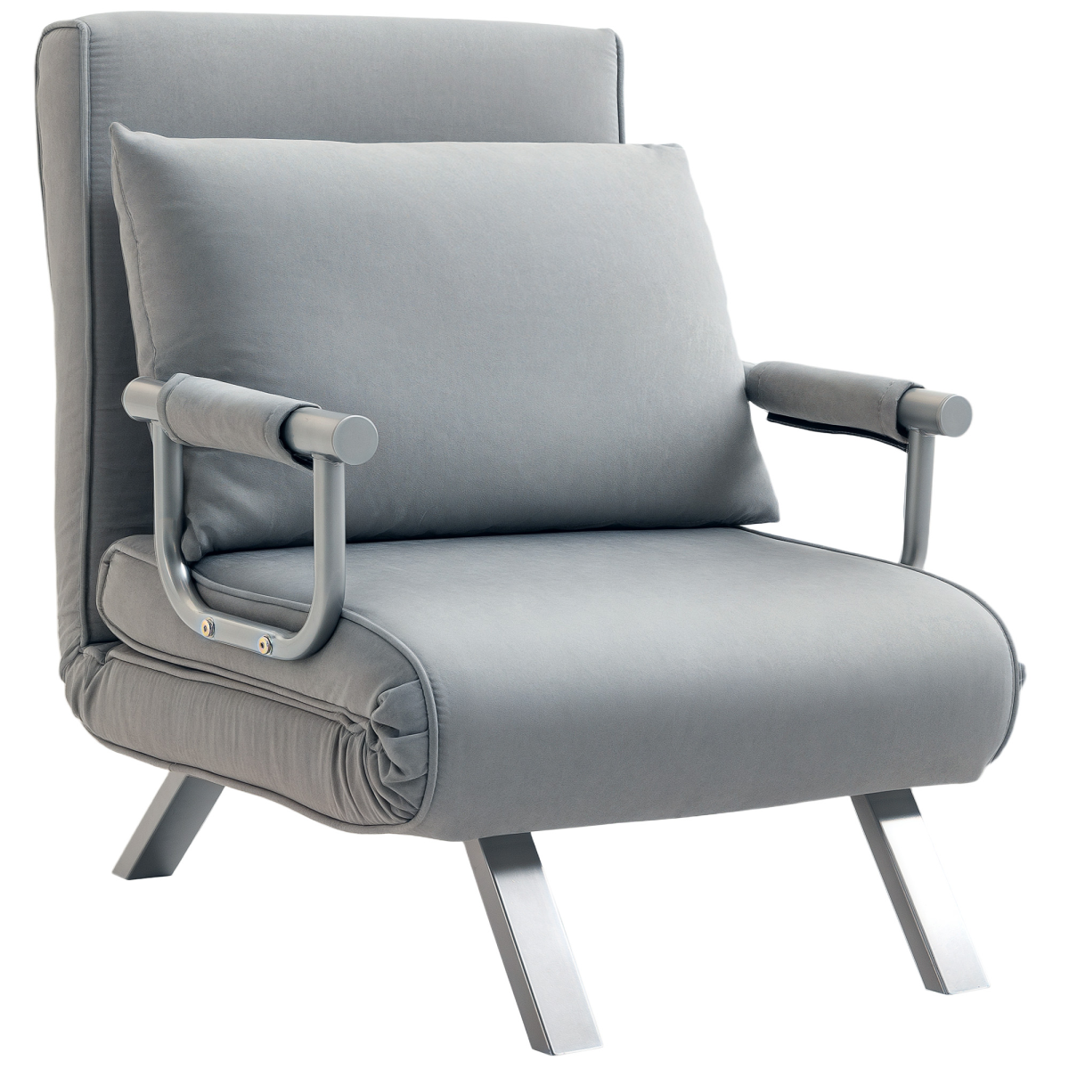 Aurora Single Folding 5 Position Convertible Sleeper Chair Bed