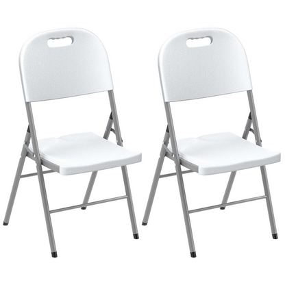 Esterno 2PCS Folding Chair with Steel Frame, Garden Chair Set
