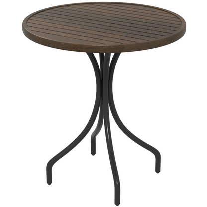 Esterno Round Garden Table Outdoor Side Table with Steel Frame