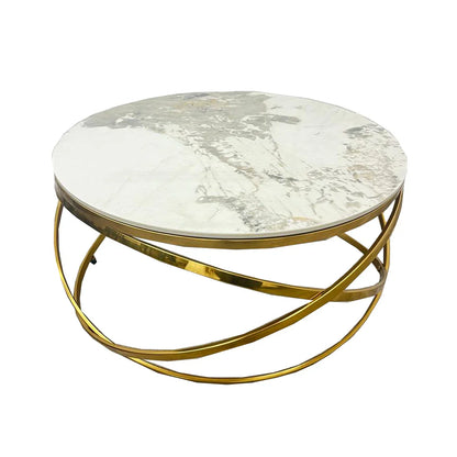 Spiro Golden Round Coffee Table